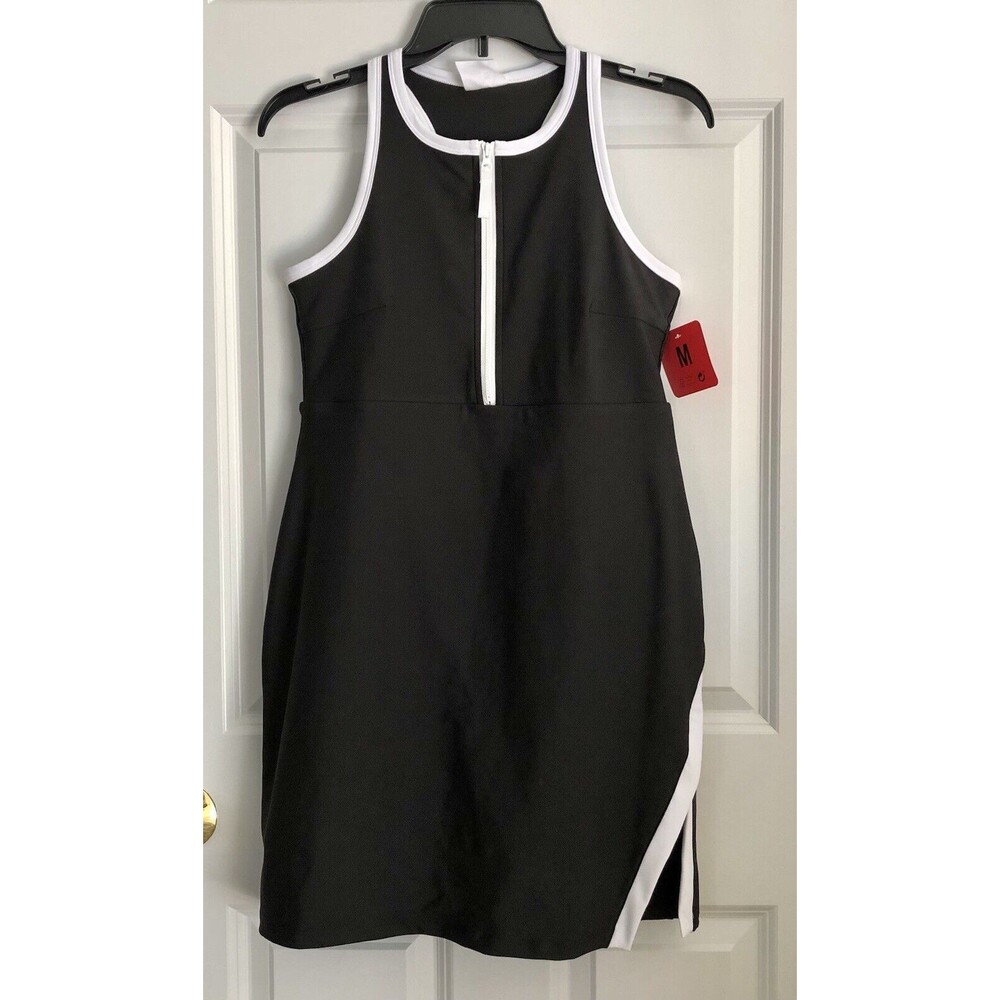 SAGE COLLECTIVE ACTIVE DRESS WOMEN'S BLACK AND WHITE ATHLETIC TENNIS SIZE MEDIUM - Picture 3 of 10